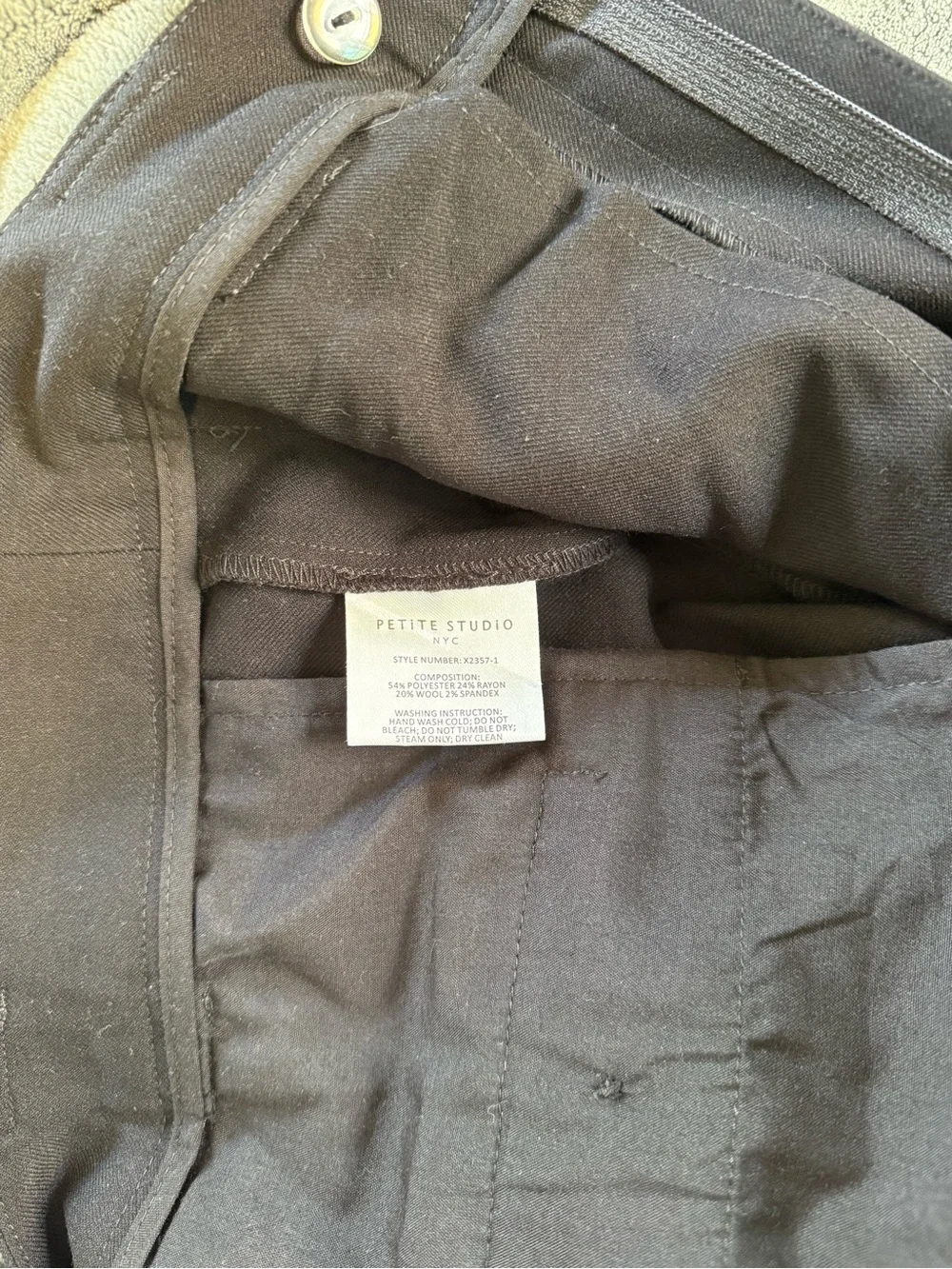 PETITE STUDIO: Black Pants - Picture 6 of 8